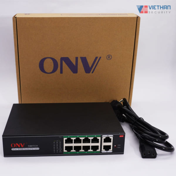 Switch Poe 4 port ONV H1064PLS 10/100M 6-port AI PoE switch