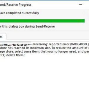 tăng size limit PST OST Outlook